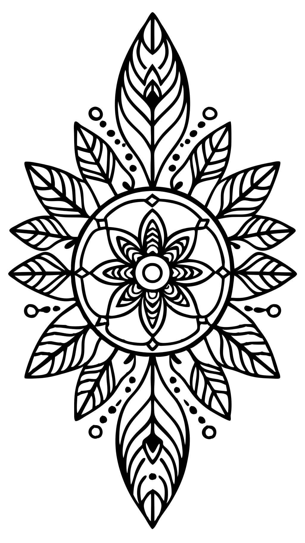 bohemian mandala coloring pages